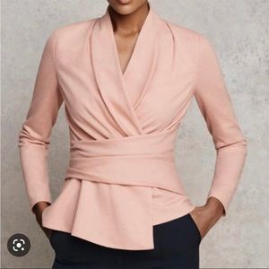 The Fold London Belville Top Blush Pink Virgin Wool SM